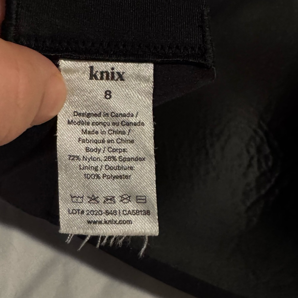 Knix black wing women size 8 bra - Picture 5 of 6